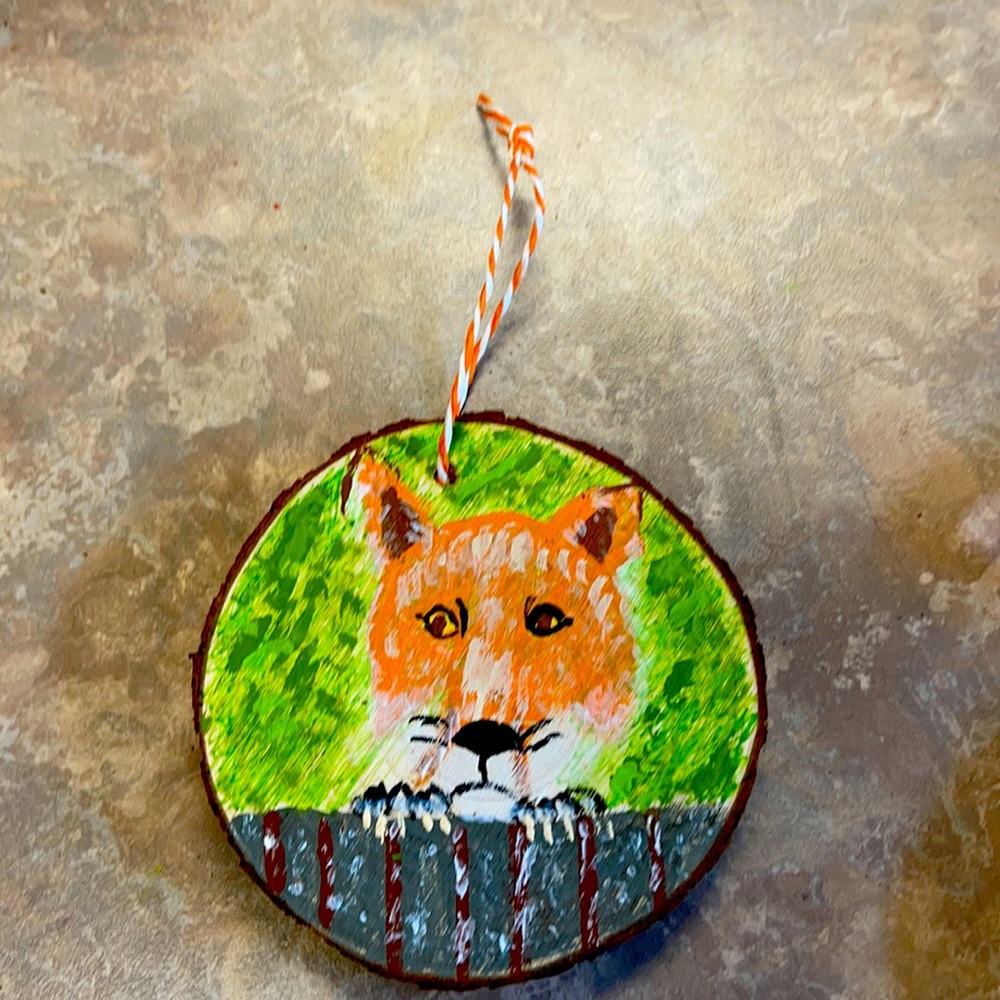 Handpainted tiger ornament